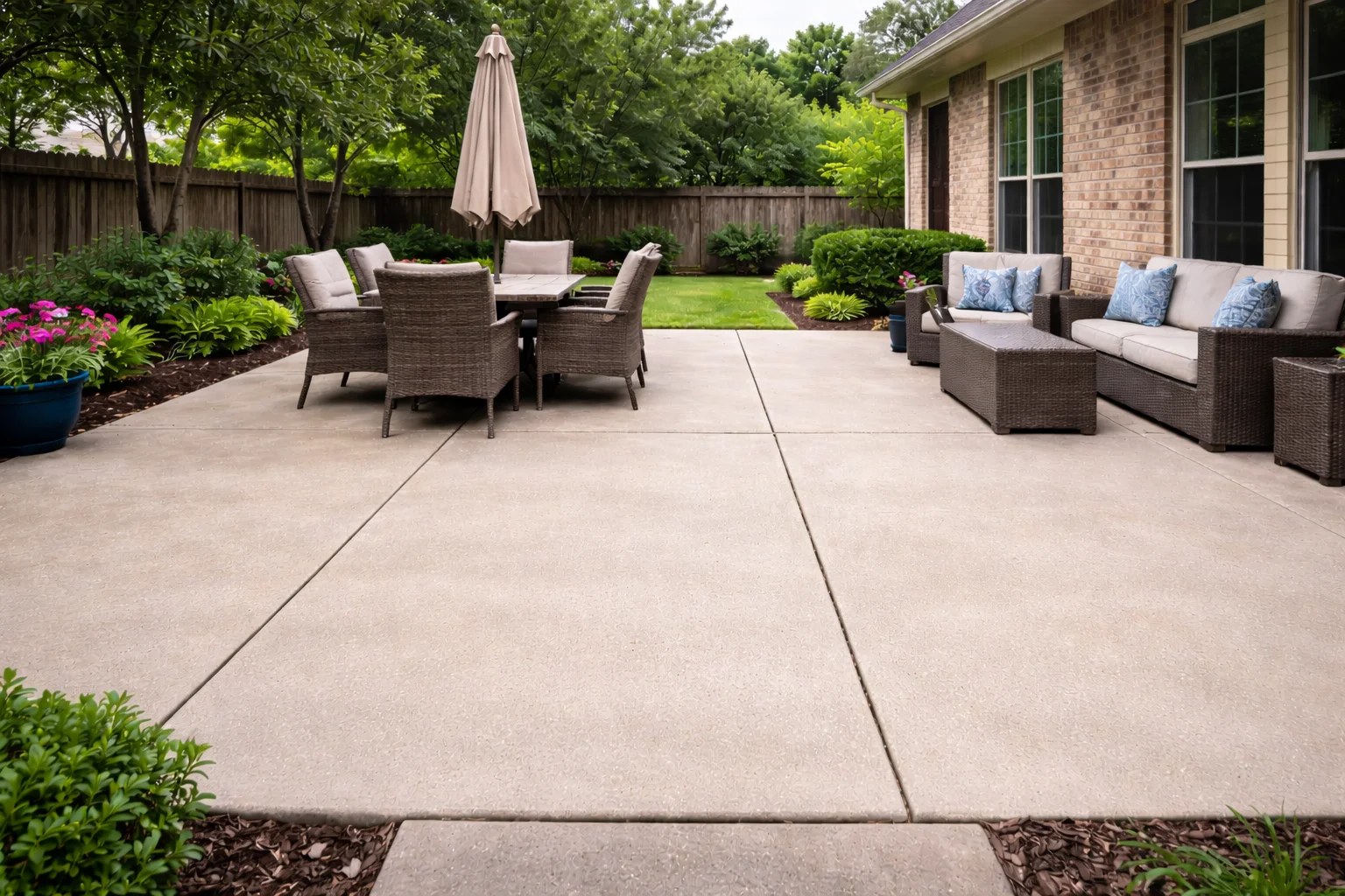 After Professional Patio and Deck Cleaning in Cypress TX