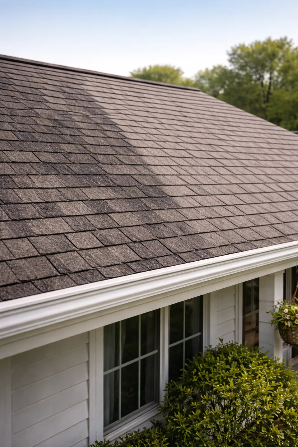 Proffesional Pressure washing Cypress TX before soft wash roof cleaning service