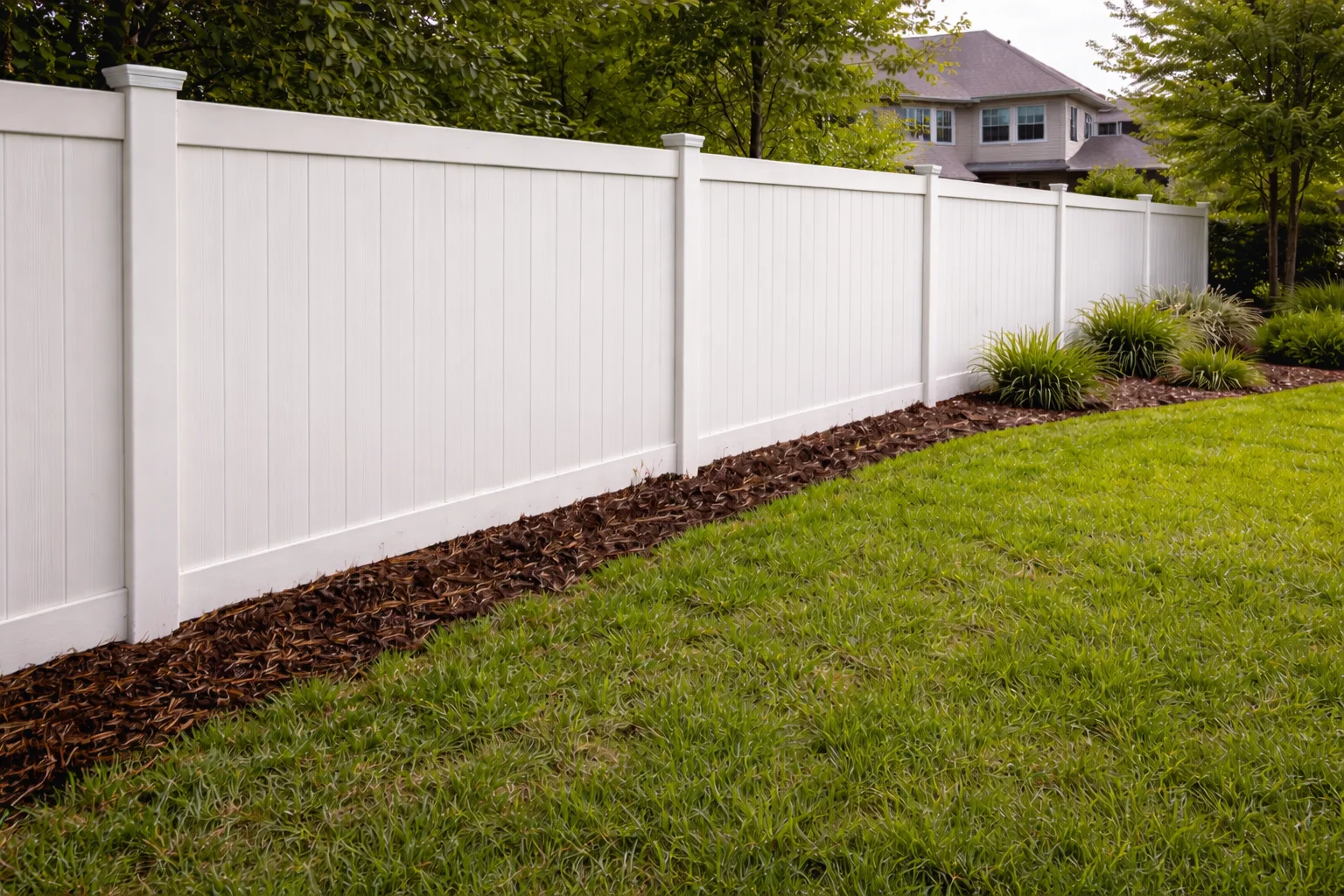 Clean white vinyl fence after washing Bridgeland TX
