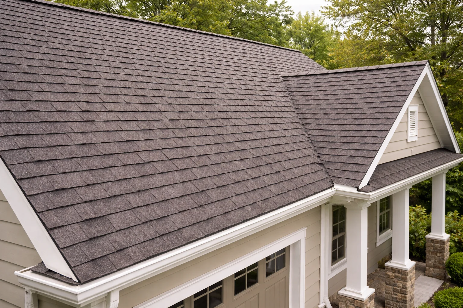 Clean roof after soft washing Bridgeland TX
