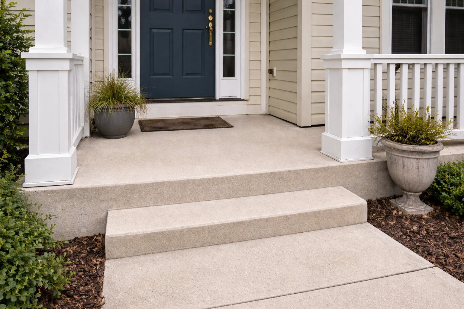 Clean front steps after pressure washing Stone Gate TX