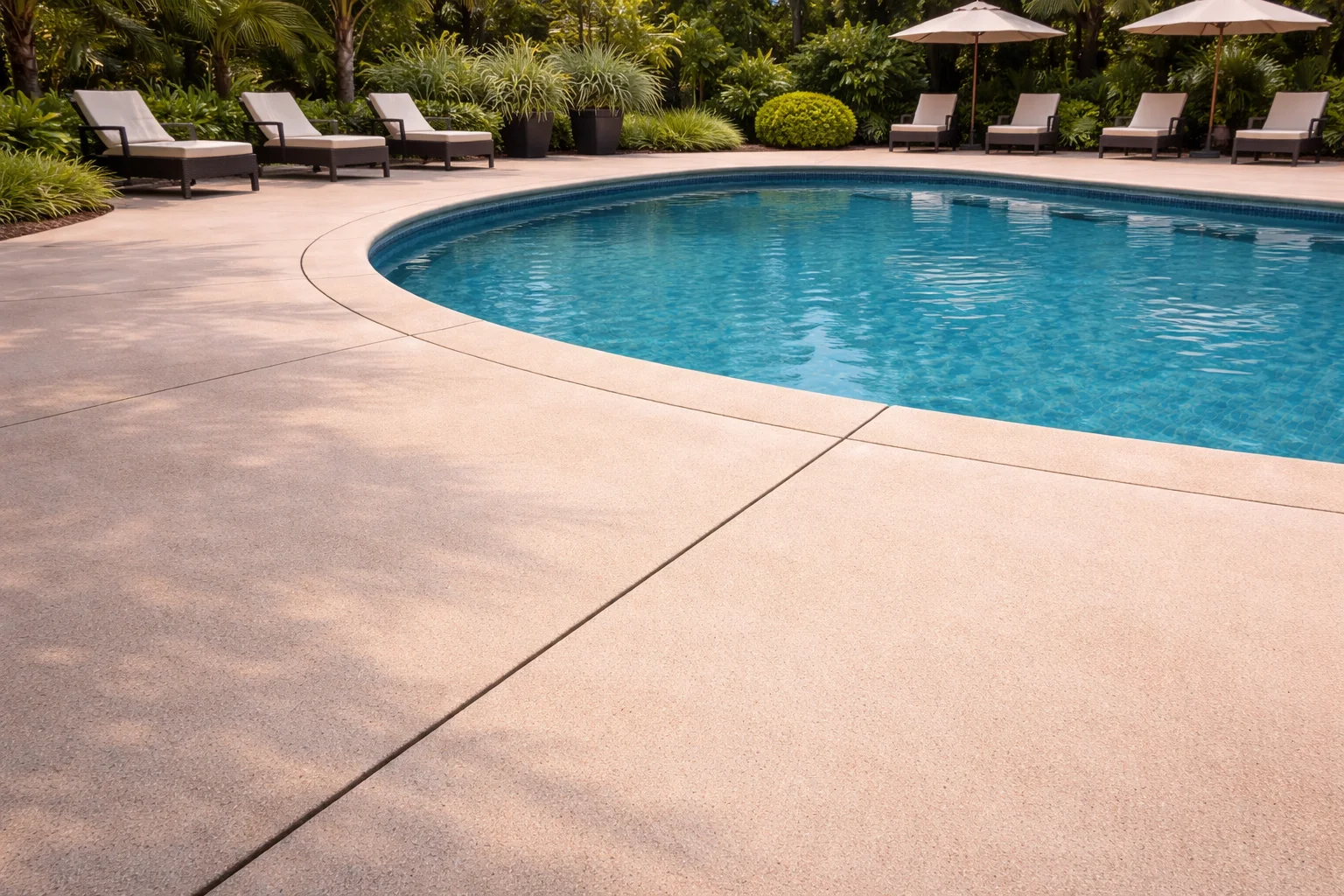Clean pool deck after pressure washing Cypress Creek TX