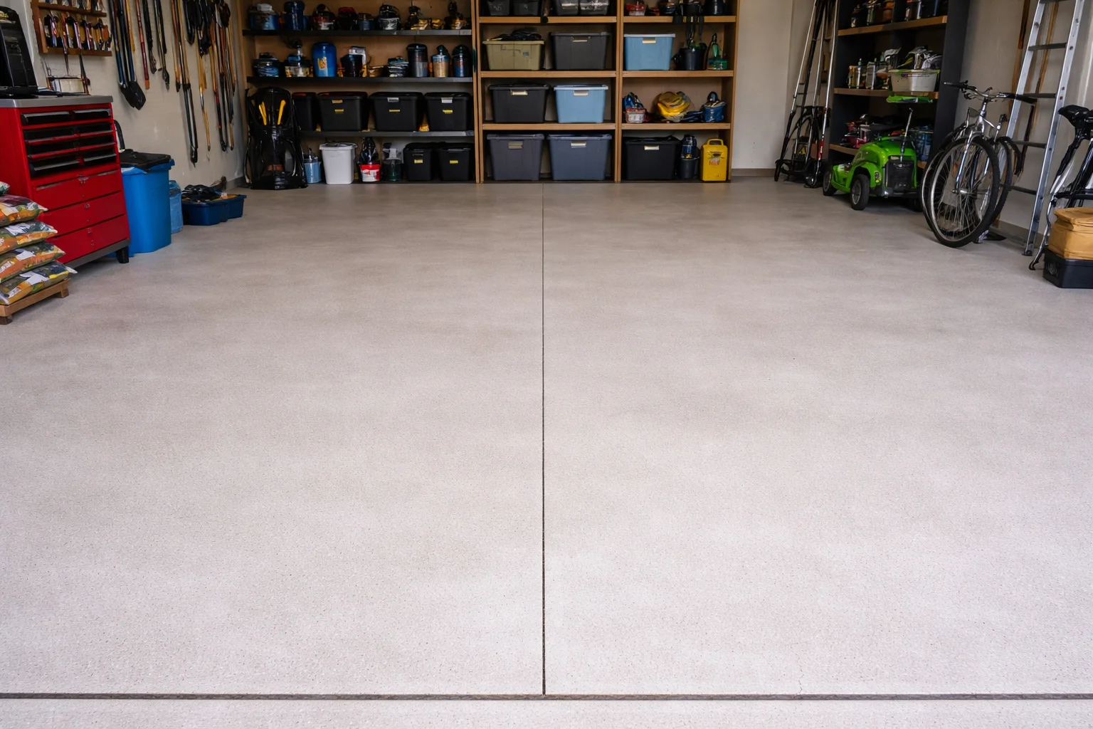 Clean garage floor after pressure washing Stone Gate TX