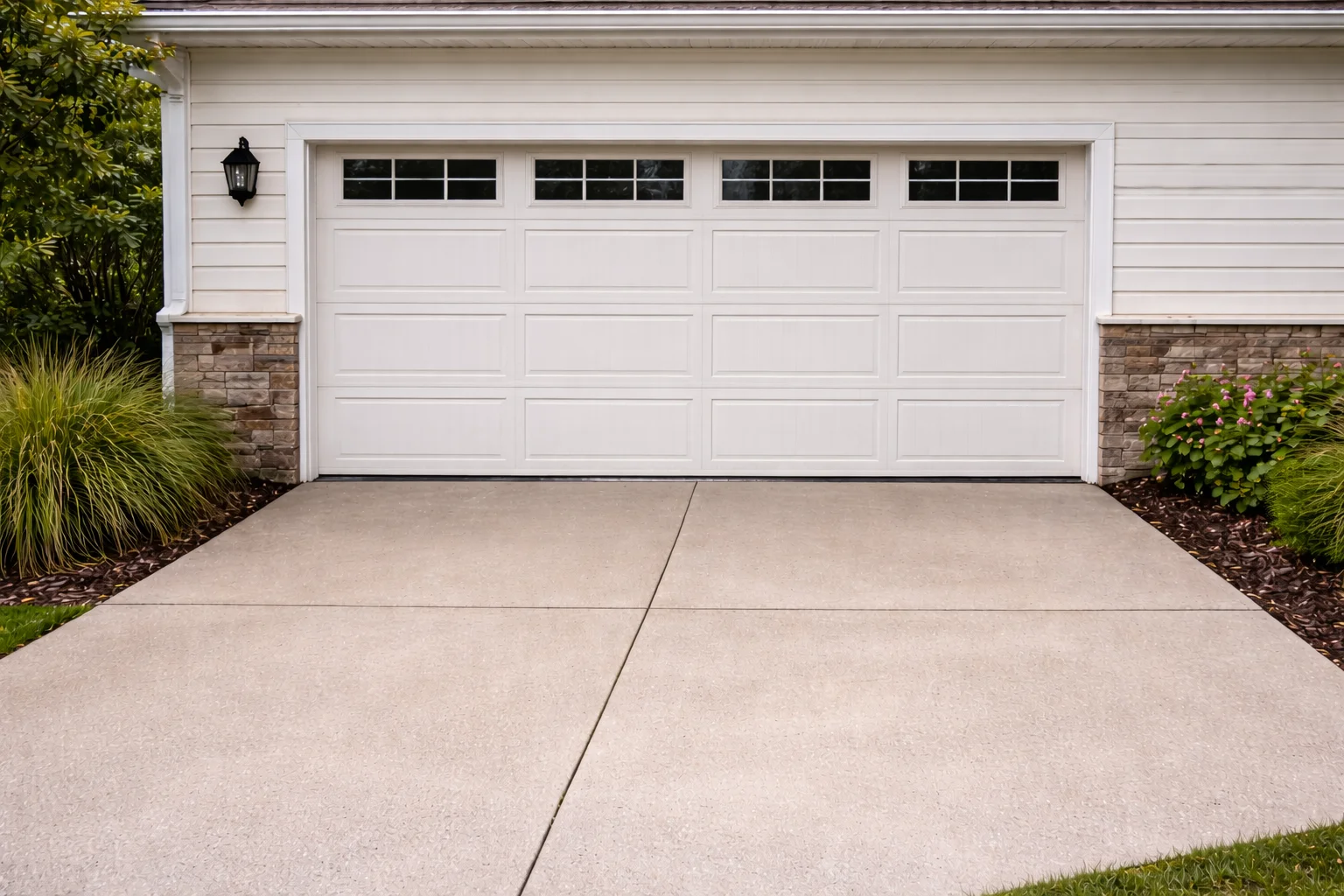 Clean garage and driveway exterior Stone Gate TX