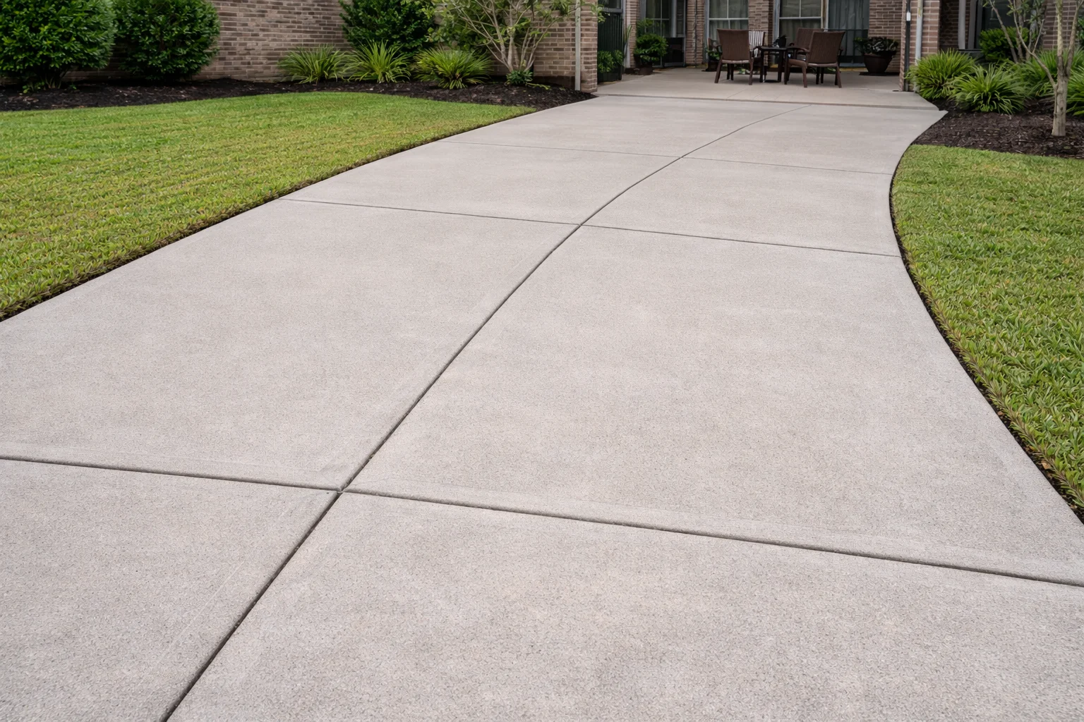 Clean sidewalk after pressure washing Cypress Creek TX