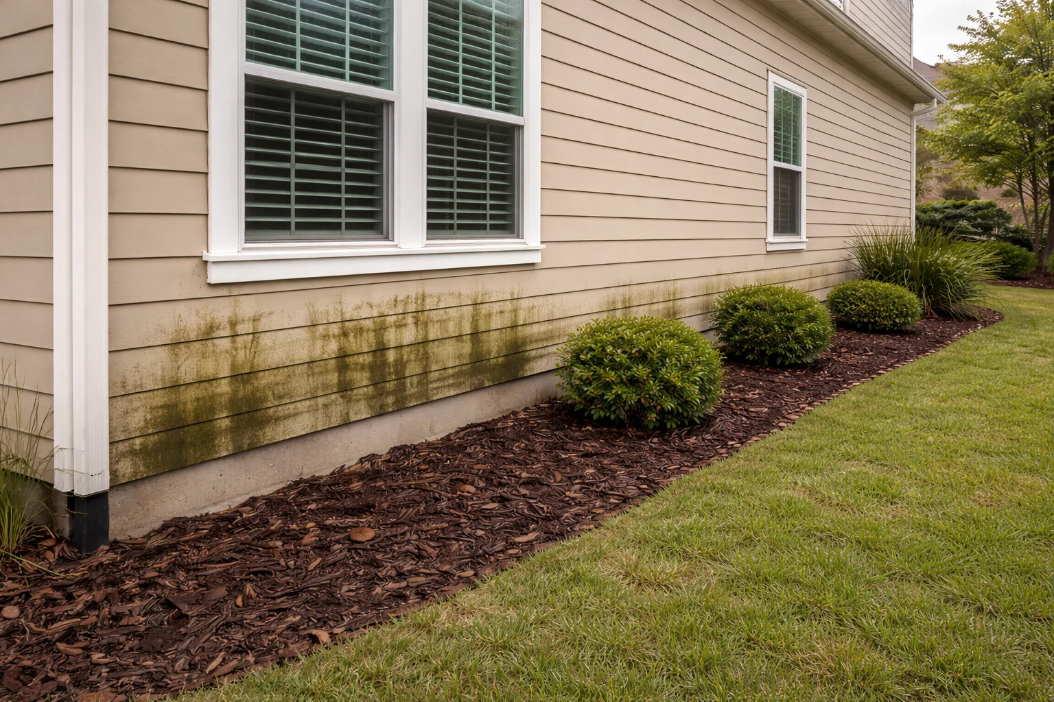 Cypress Creek Lakes Hardie Siding Cleaning – Before