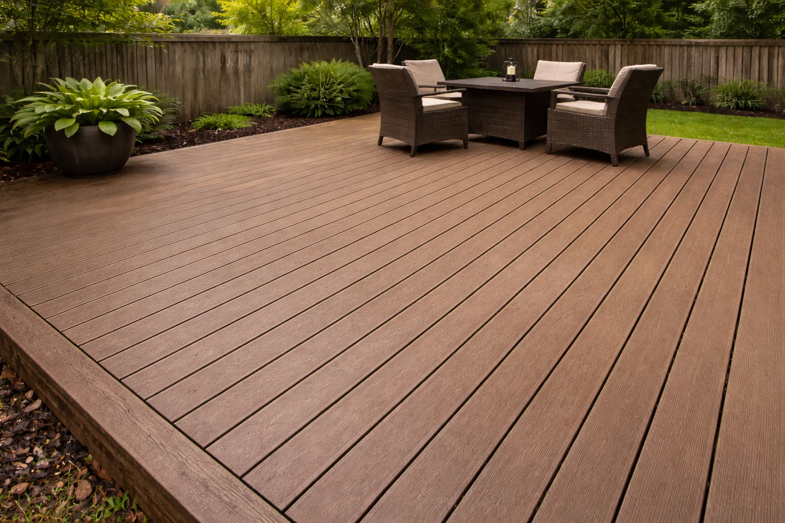 Clean composite deck after soft washing Lakewood Forest TX