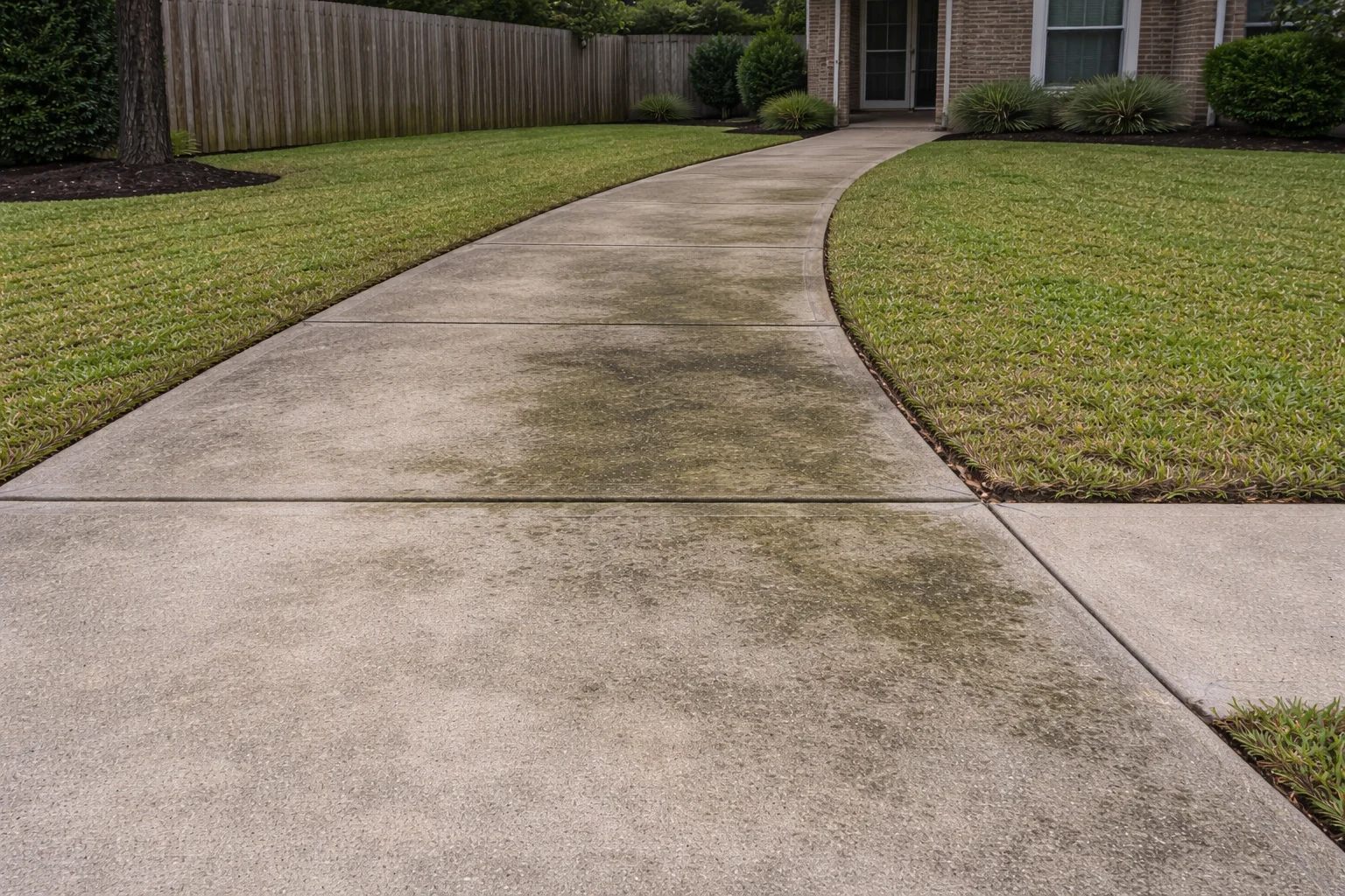 Dirty driveway and walkway Lakewood Forest TX