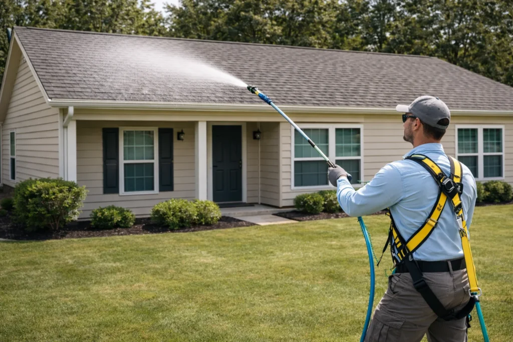 GAF Approved Roof Cleaning Method - Roof Cleaning in Cypress, TX