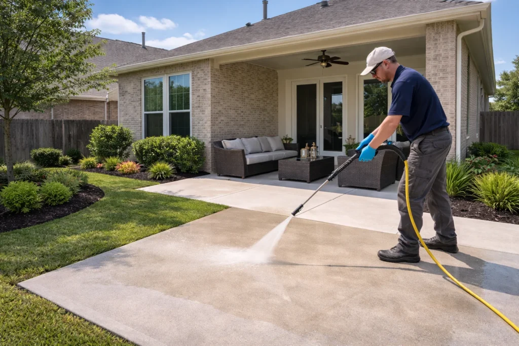 Pressure washing patio and house exterior bundle