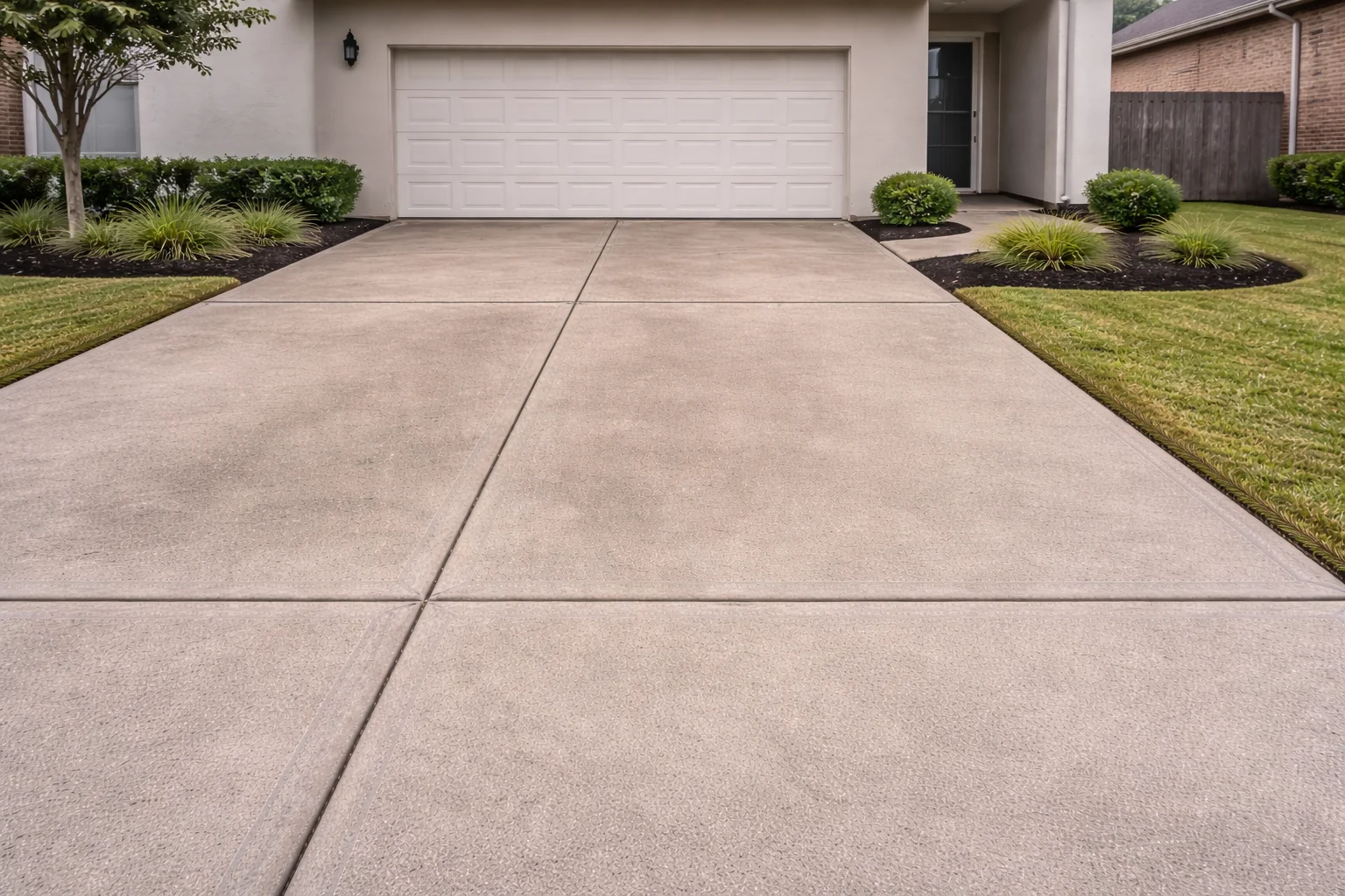 Dirty driveway with stains Stone Gate TX