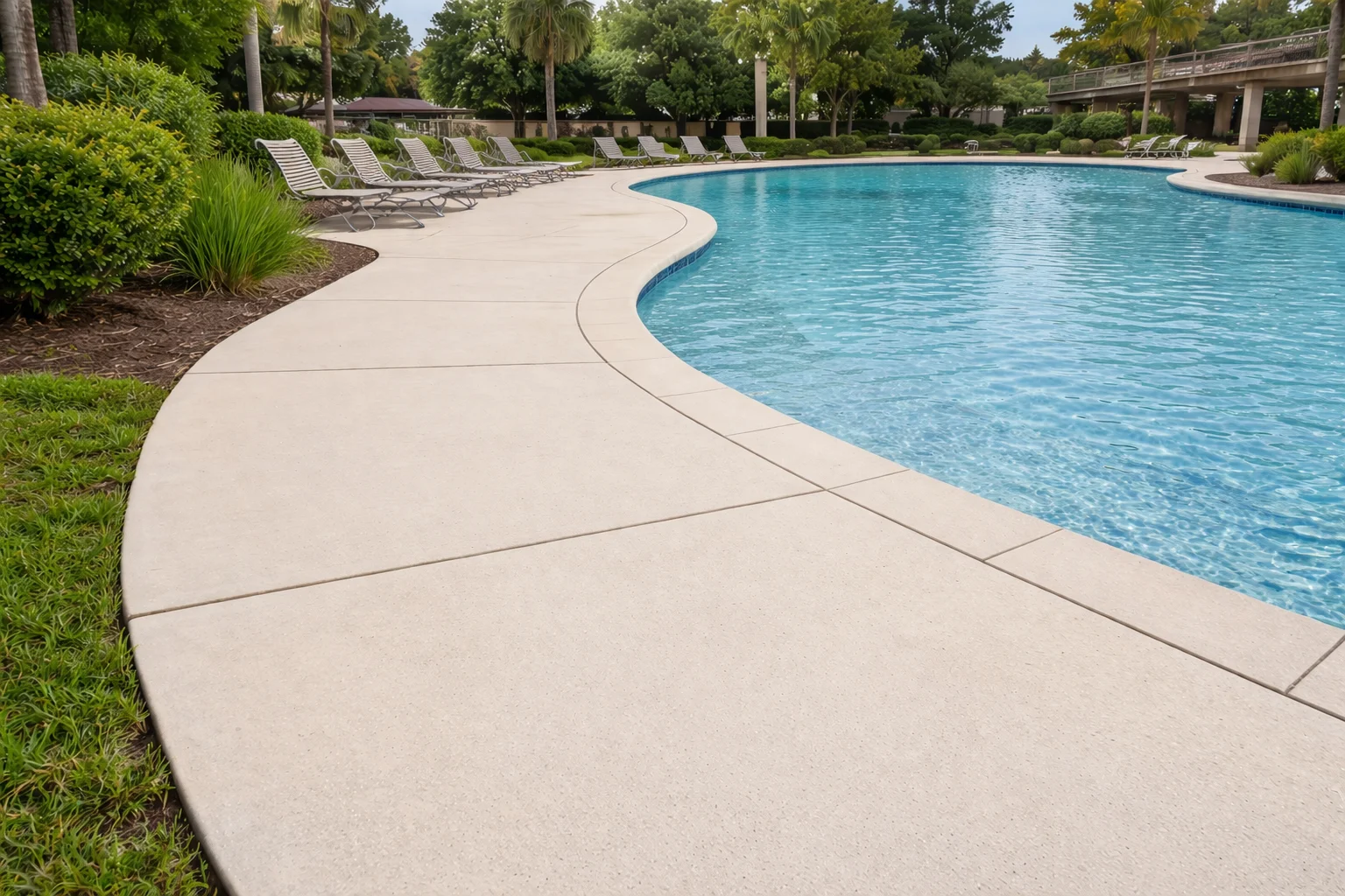 Clean pool deck and sidewalk Stone Gate TX