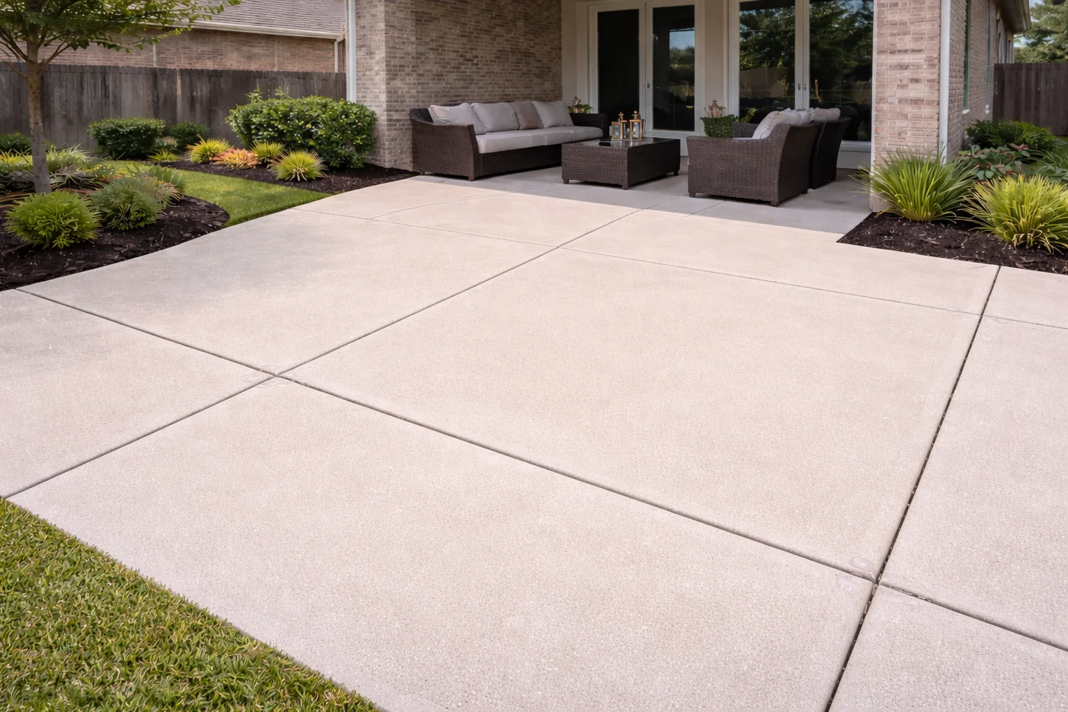 Clean patio after Patio & Deck Cleaning Cypress TX