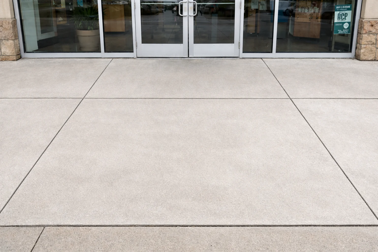 Clean commercial sidewalk after pressure washing Cypress TX