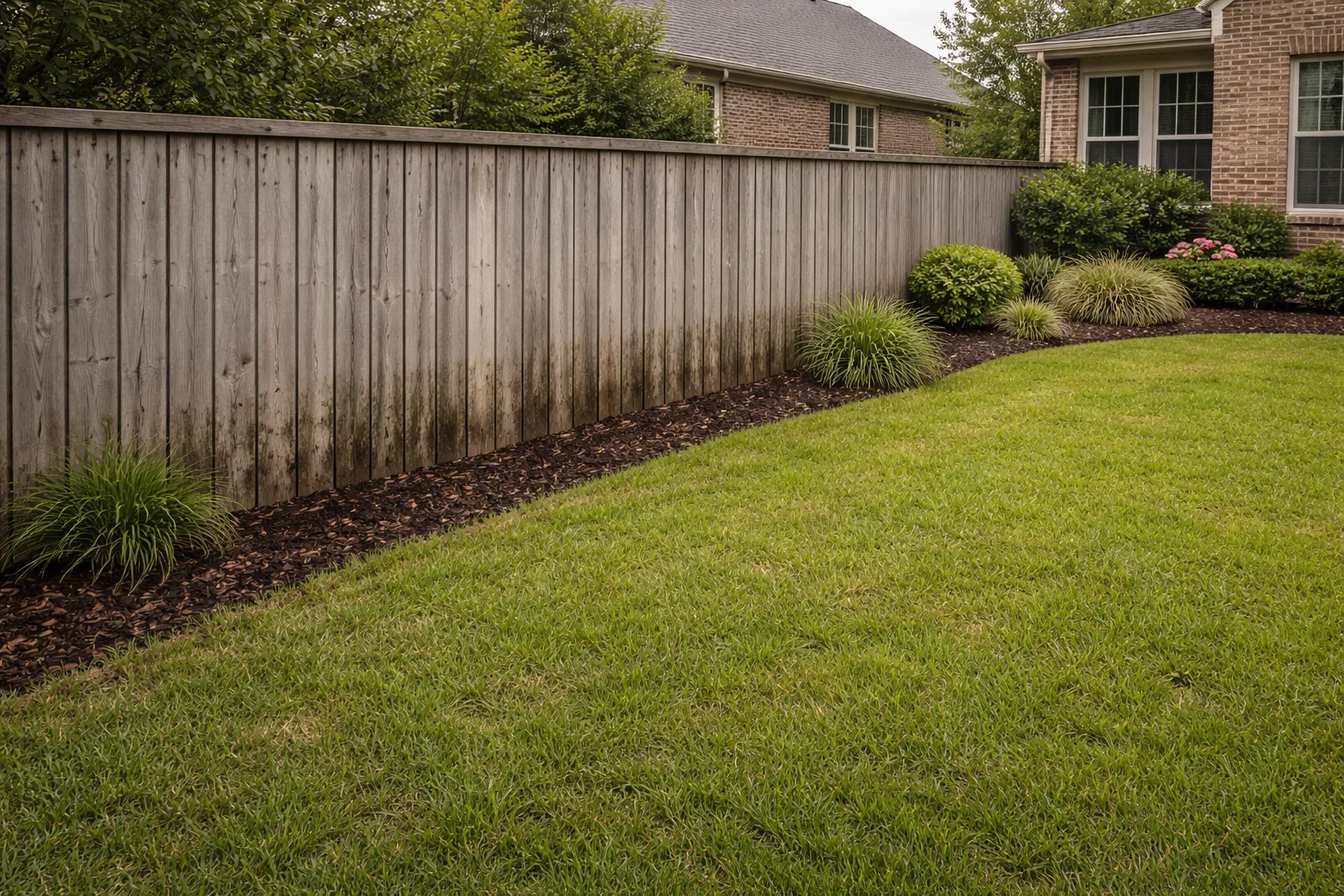 Weathered wood fence Fence Cleaning Cypress TX