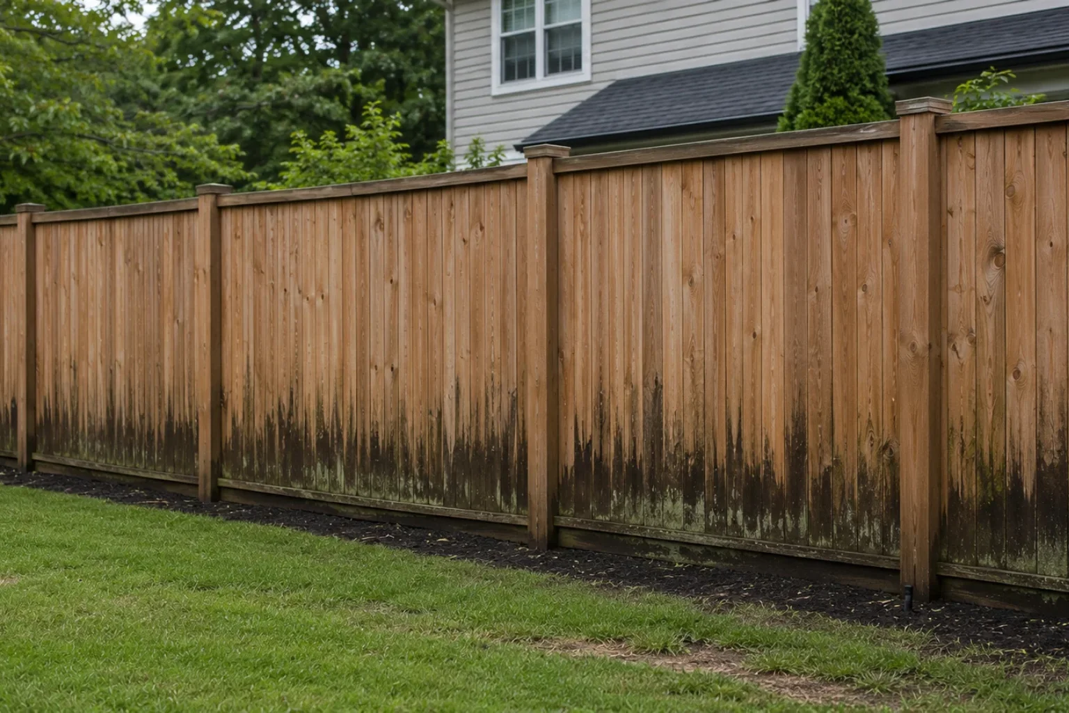 Bridgeland-Vinyl-Fence-Cleaning-Before