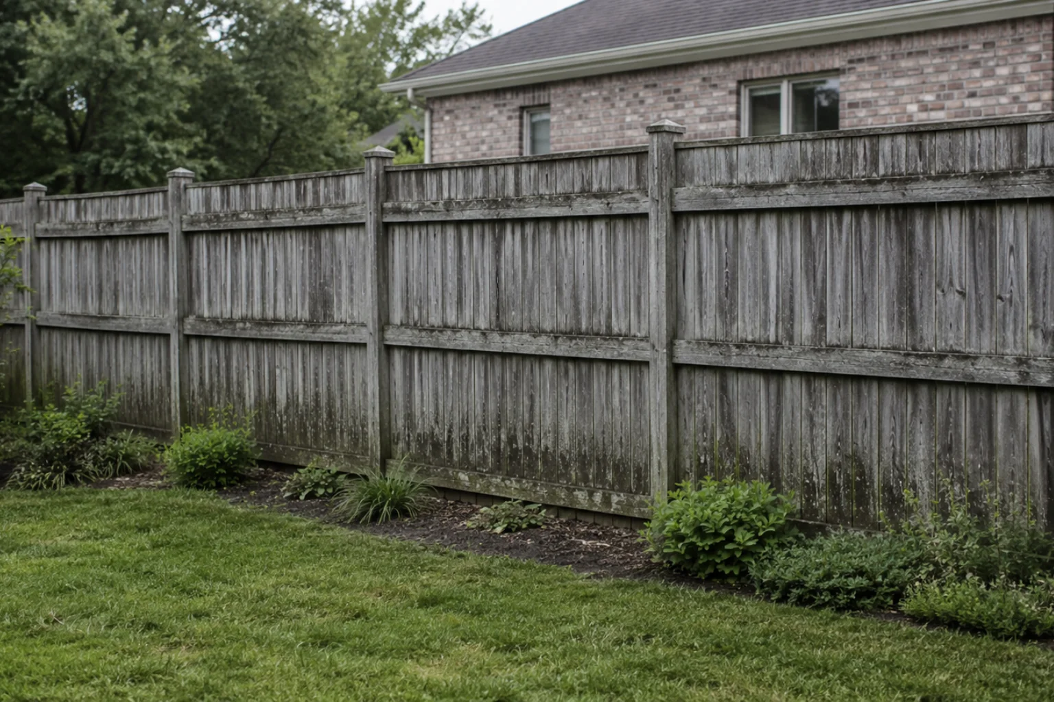 Fence Before Cleaning