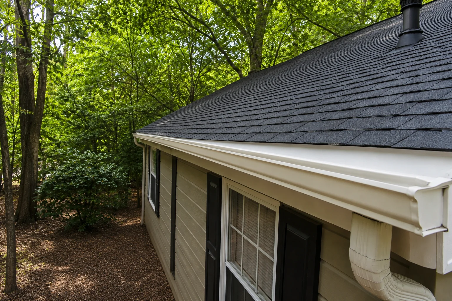 Lakewood-Forest-Heavy-Tree-Gutters-After