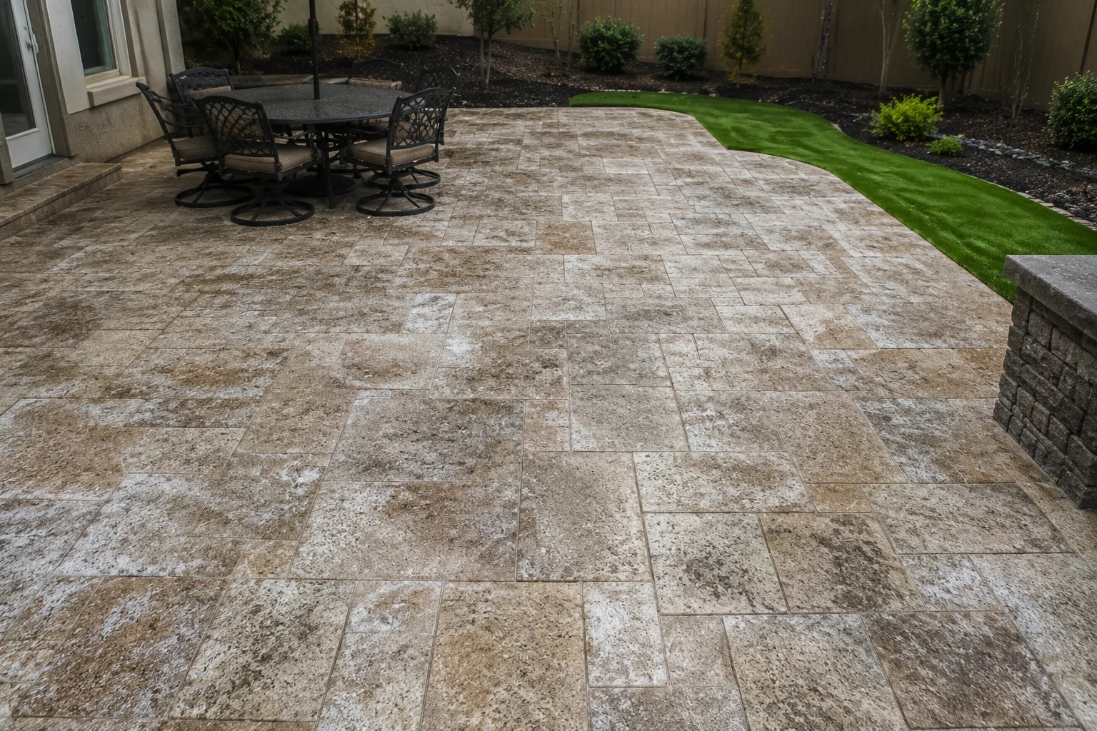 Stone-Gate-Travertine-Patio-Before